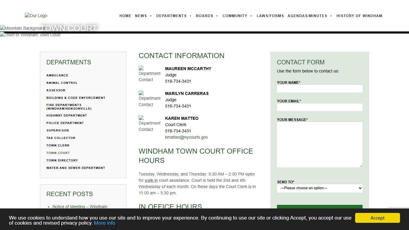 Town Court - Town of Windham