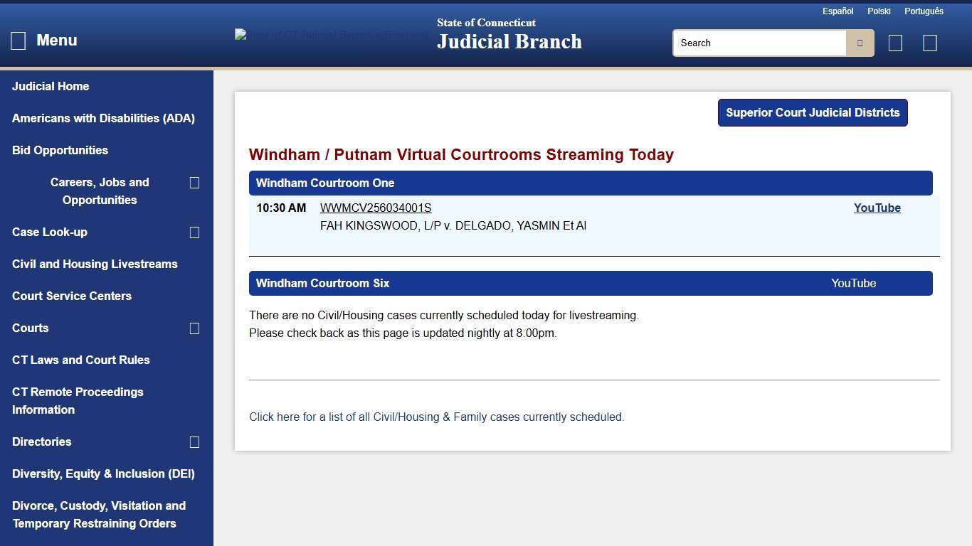 CT Judicial - Public Access